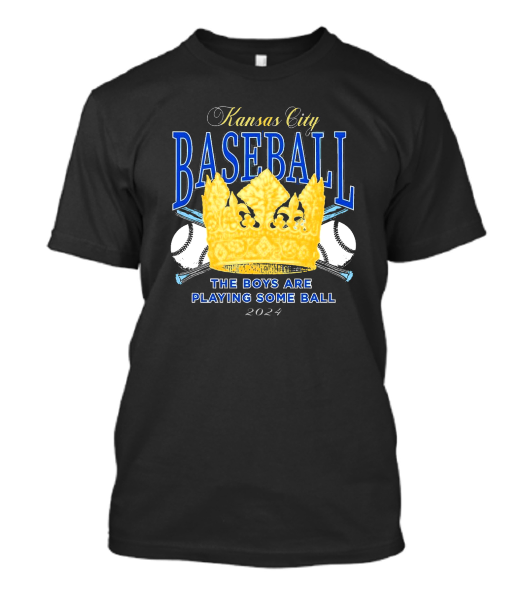 Kansas City Baseball The Boys Are Playing Some Ball 2024 Crown T-Shirt