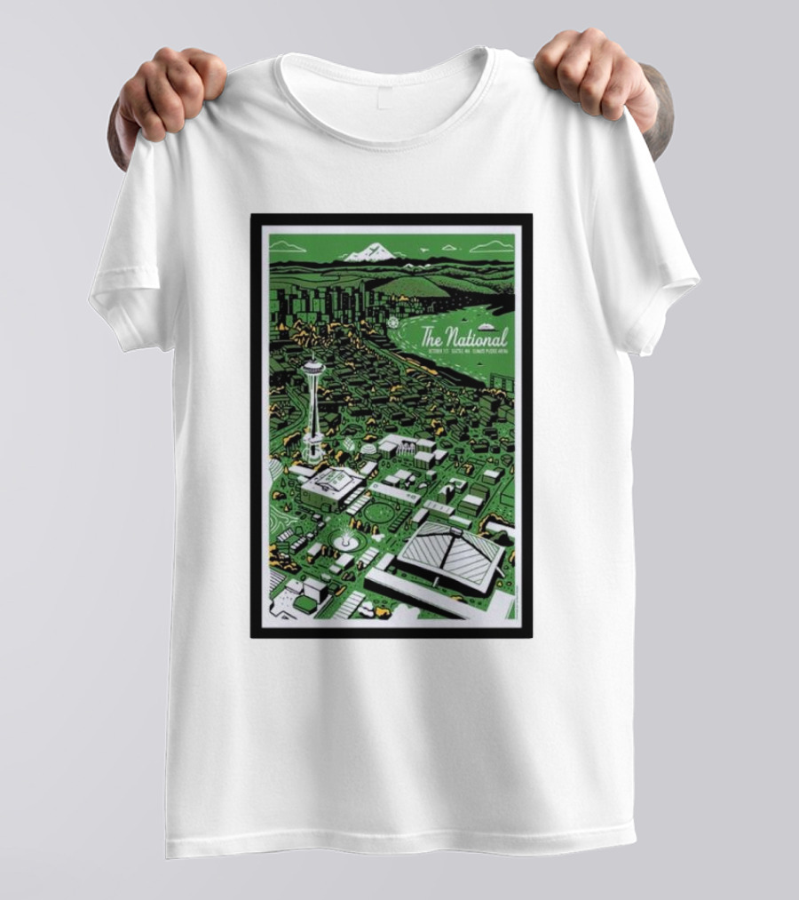 The National Live In Seattle October 1 2024 Climate Pledge Arena Tour T-Shirt