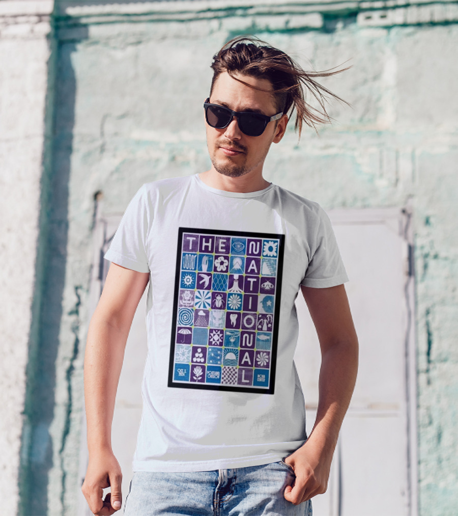 The National October 3 2024 Portland Oregon Moda Center Concert Posters Visual Icons T-Shirt