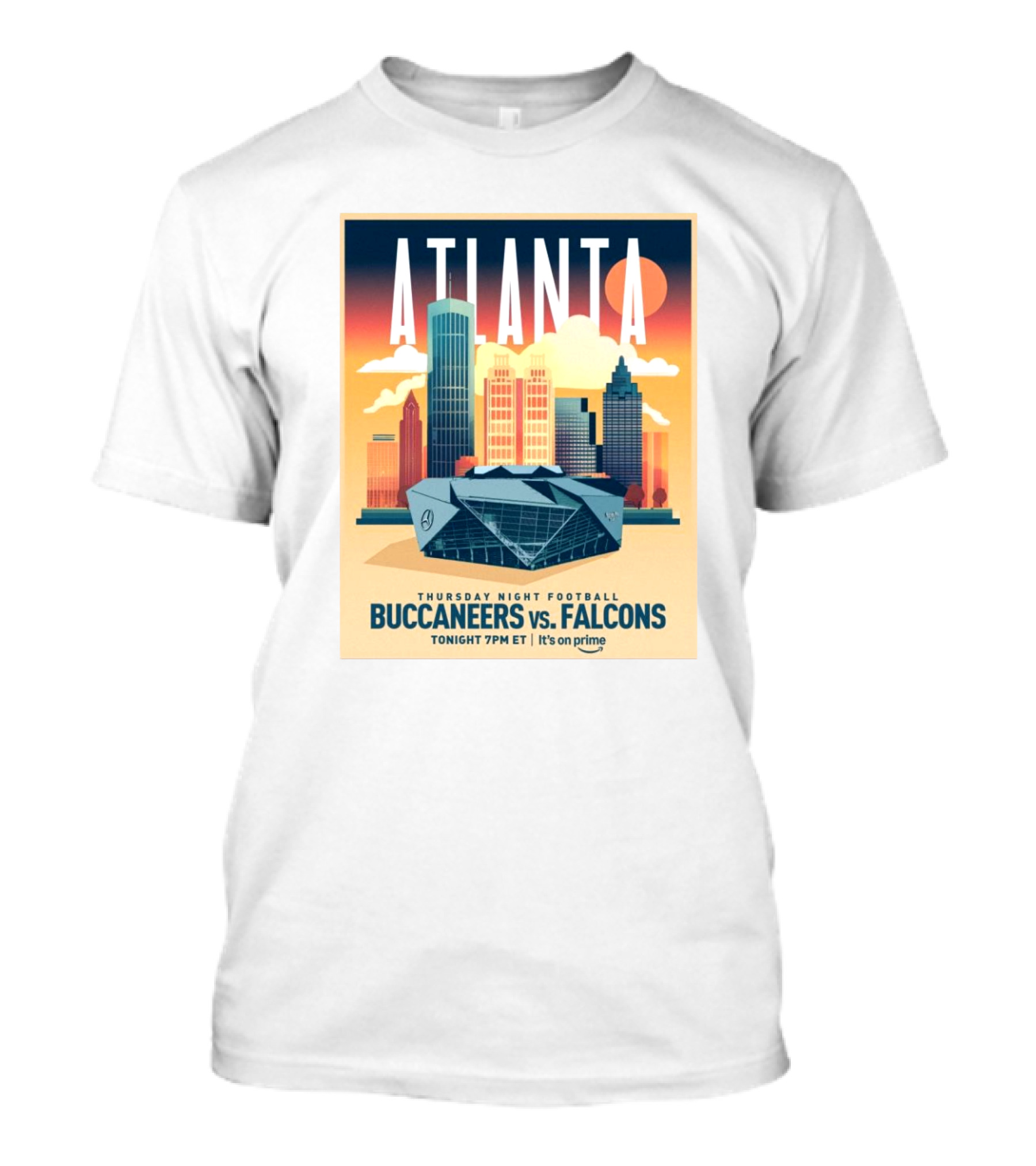 Atlanta Thursday Night Football Tampa Bay Buccaneers Vs Falcons Tonight 7PM ET Prime T-Shirt