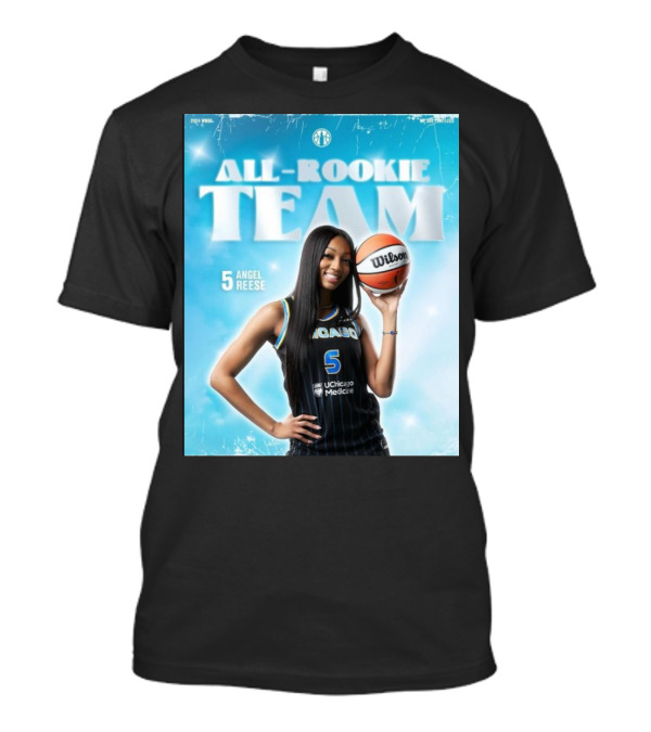 WNBA 2024 All-Rookie Team Angel Reese Chicago Sky Basketball Star T-Shirt
