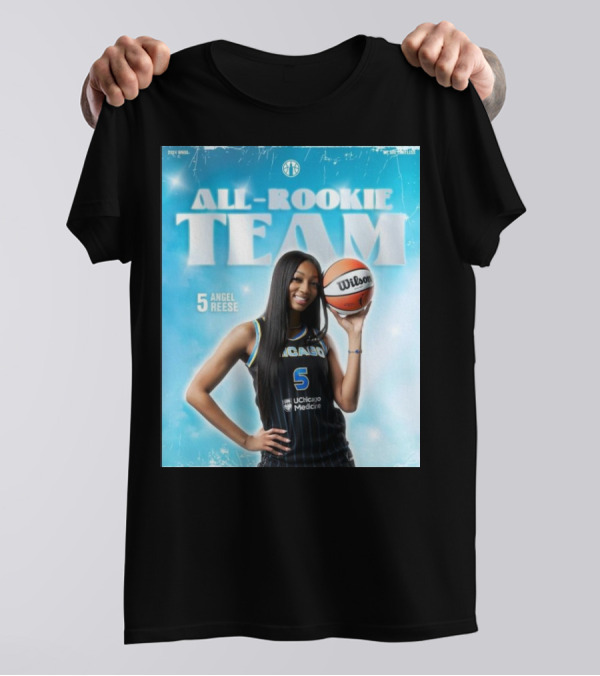 WNBA 2024 All-Rookie Team Angel Reese Chicago Sky Basketball Star T-Shirt