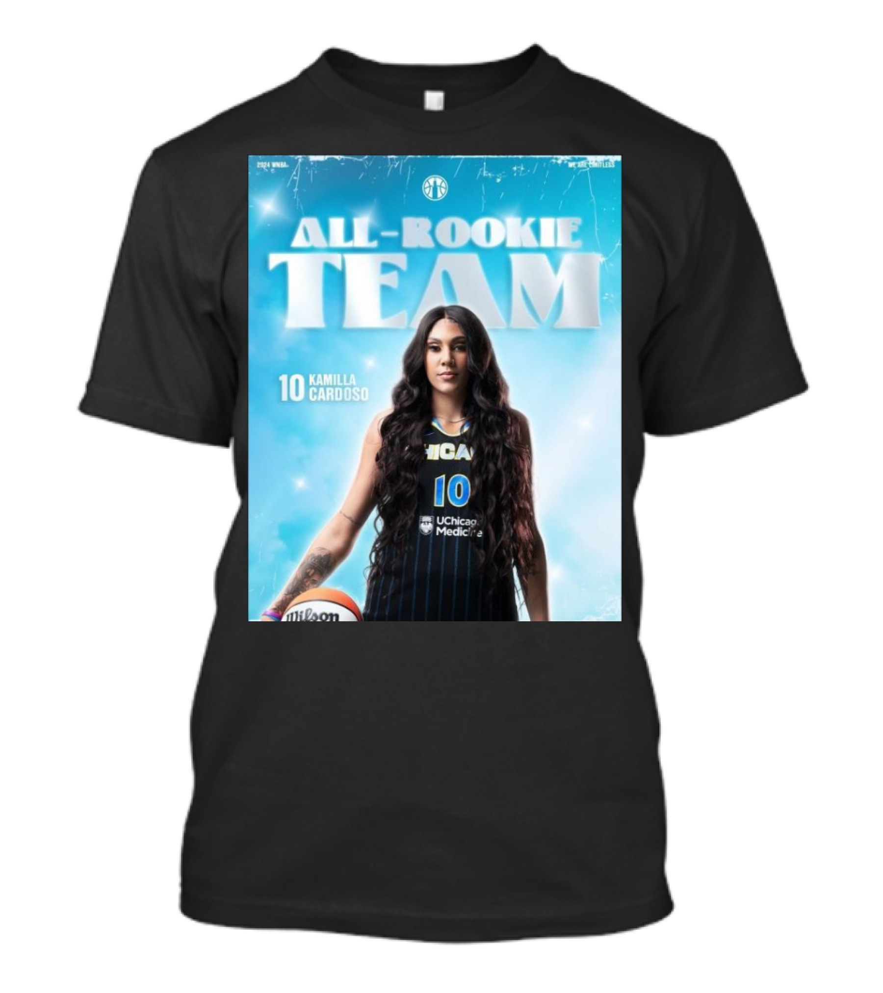 WNBA All-Rookie Team Chicago Sky Kamilla Cardoso T-Shirt