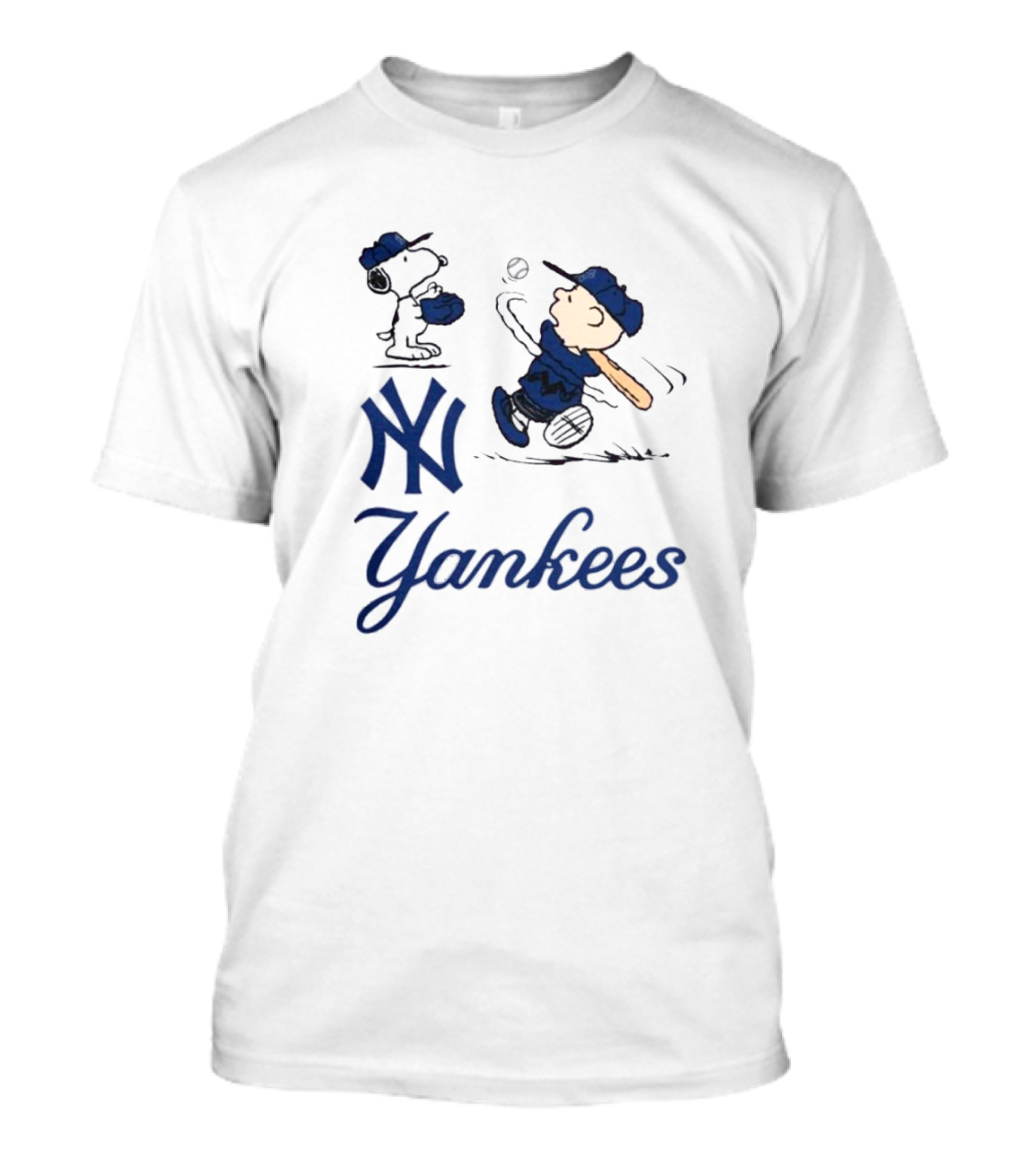 New York Yankees Snoopy 2024 Sports Cartoon T-Shirt