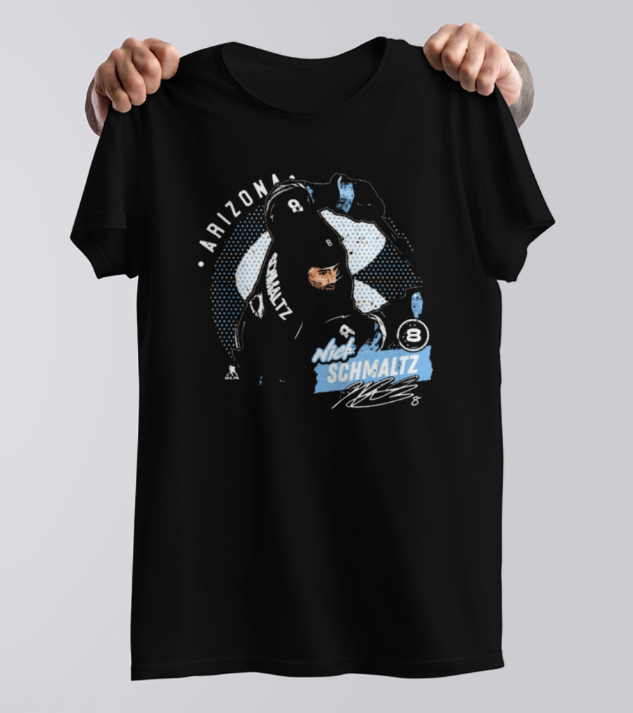 Arizona Nick Schmaltz Signature NHL Hockey Player 8 T-Shirt