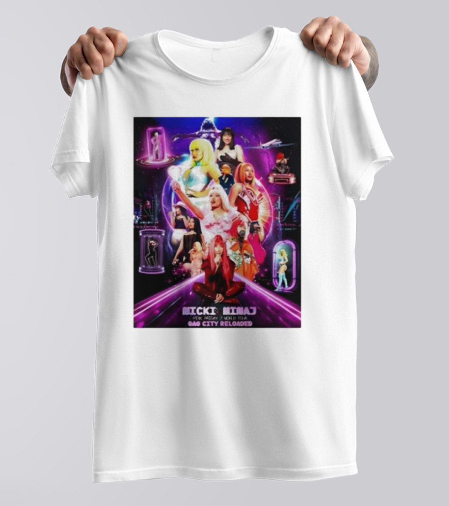 Nicki Minaj Gag City Reloaded World Tour Extravaganza T-Shirt
