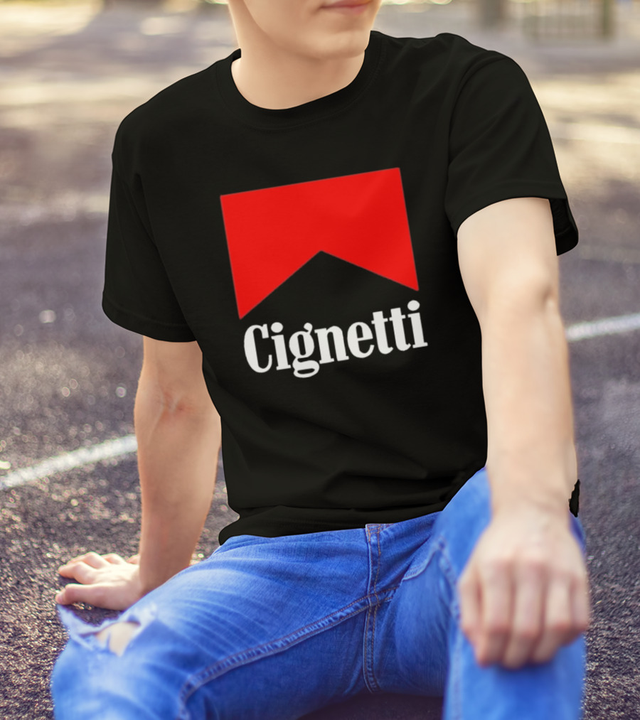 Cignetti Parody Logo Red Chevron T-Shirt