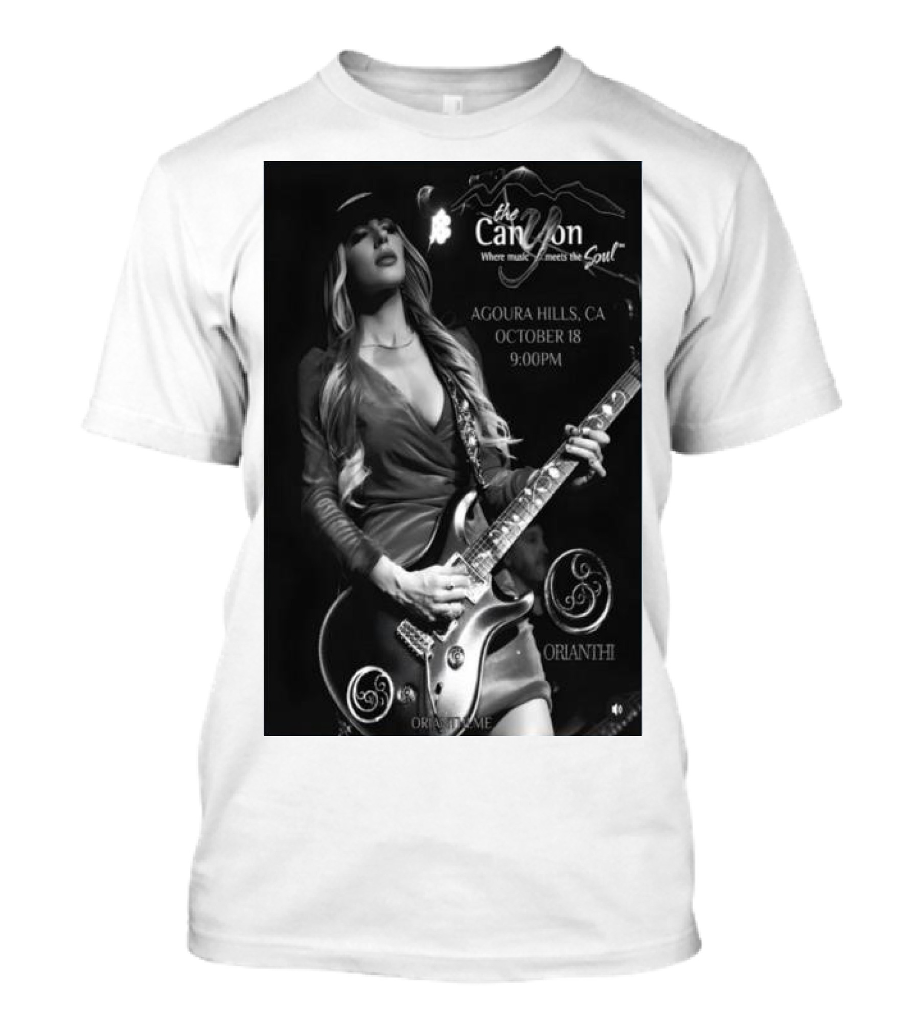 Orianthi Live At The Canyon Agoura Hills CA October 18 2024 9PM T-Shirt