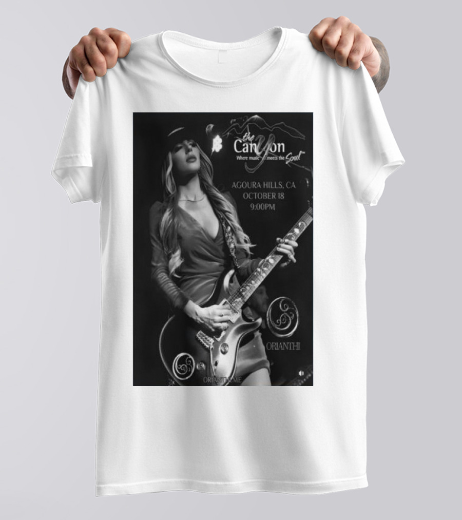 Orianthi Live At The Canyon Agoura Hills CA October 18 2024 9PM T-Shirt