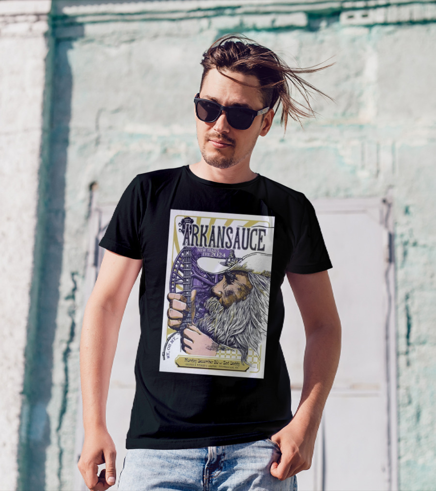 Arkansauce New Year's Eve 2024 At George's Majestic Lounge Fayetteville AR December 30 With Sad Daddy T-Shirt
