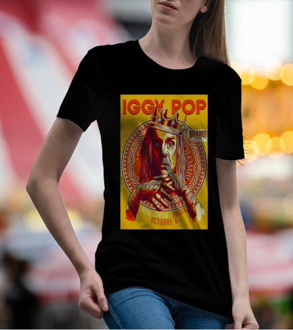 Iggy Pop Rock And Shout Sessions Royal Center Bogota Octubre 6 T-Shirt