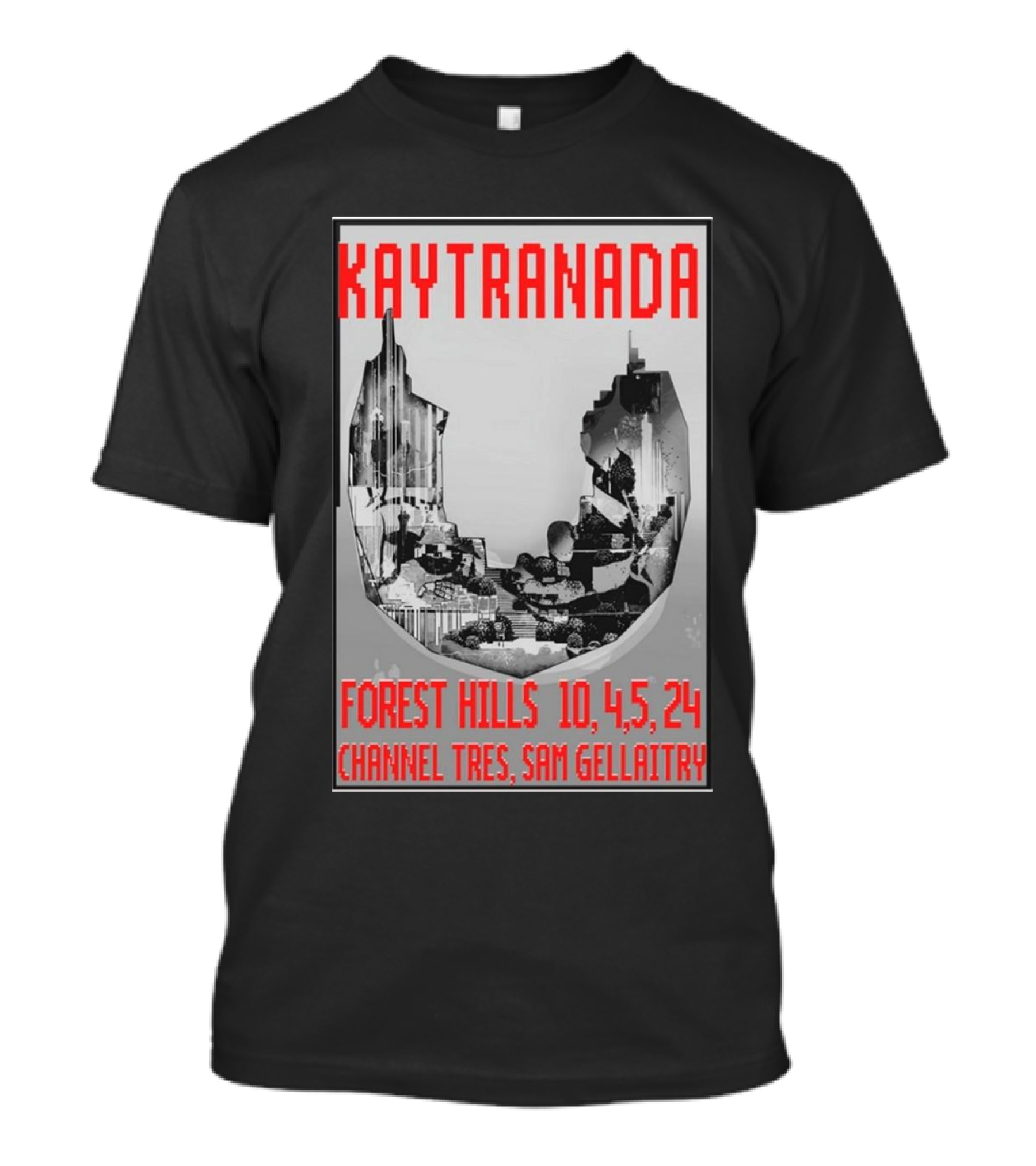 Kaytranada Forest Hills 10, 4, 5, 24 Channel Tres Sam Gellaitry T-Shirt