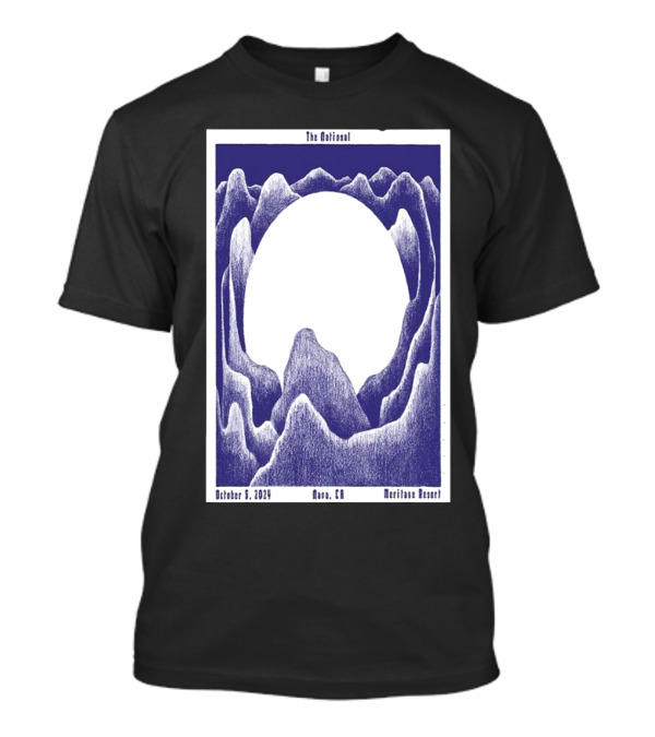 The National Napa CA The Meritage Resort October 5 2024 Tour T-Shirt