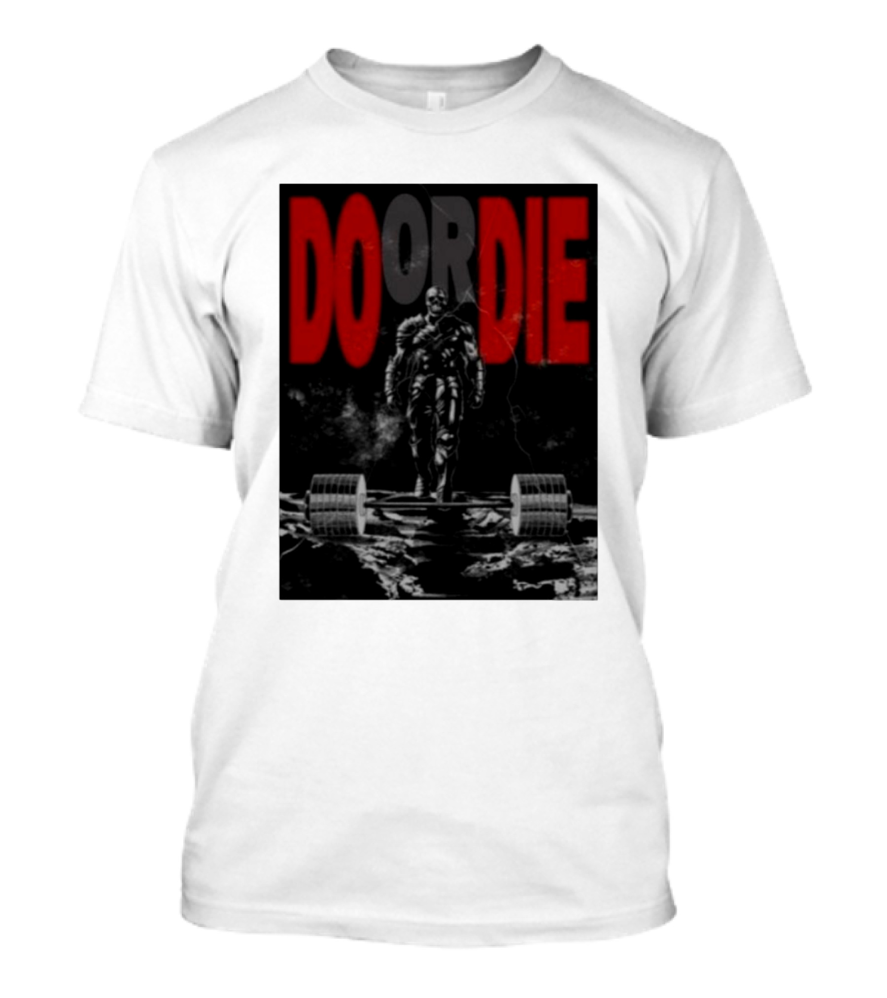 Raskolapparel Do Or Die Powerlifting Motif With Intense T-Shirt