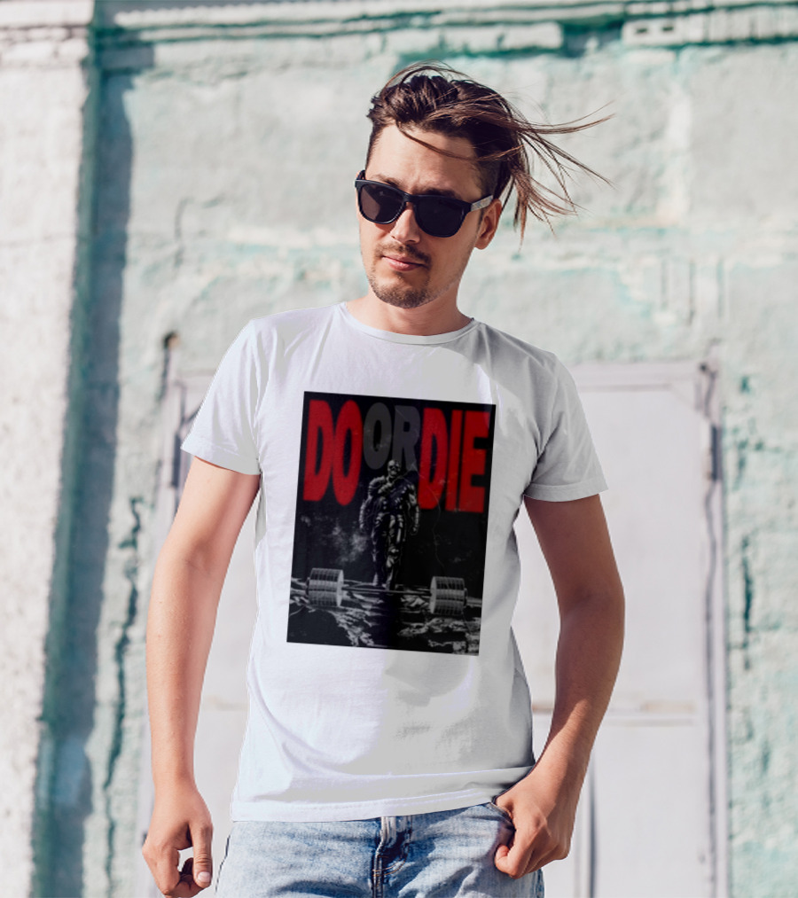 Raskolapparel Do Or Die Powerlifting Motif With Intense T-Shirt