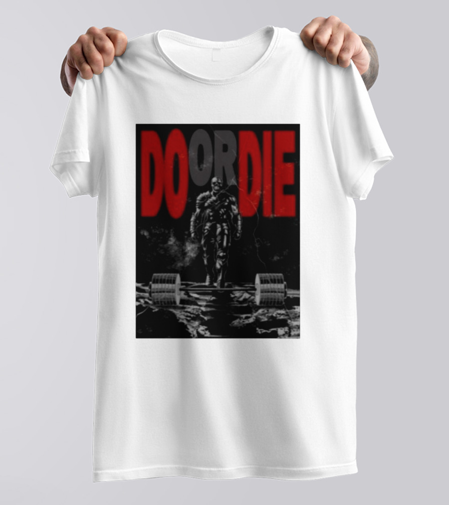 Raskolapparel Do Or Die Powerlifting Motif With Intense T-Shirt