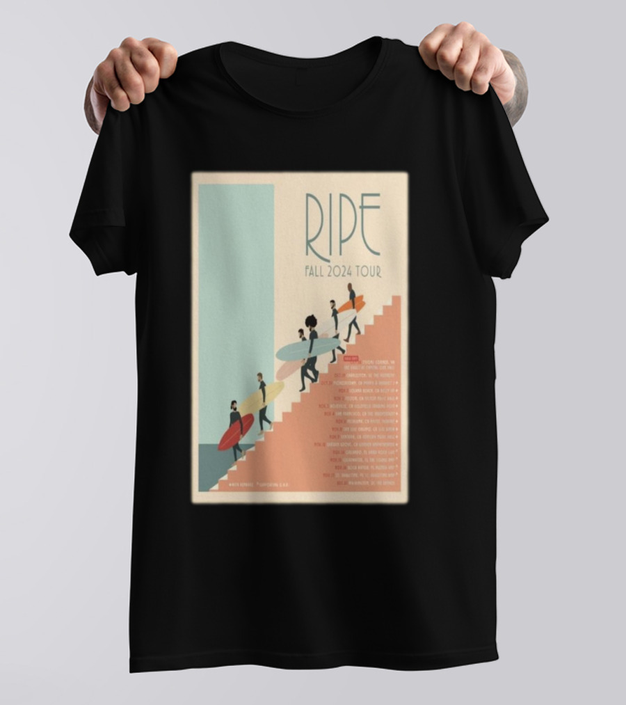 Ripe Fall 2024 Tour Vintage Surf Stairway T-Shirt