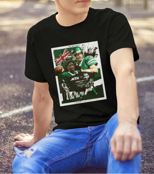 Rise Shine Football New York Jets Vs Minnesota Vikings Sunday October 6 2024 London Matchup NFL Network T-Shirt