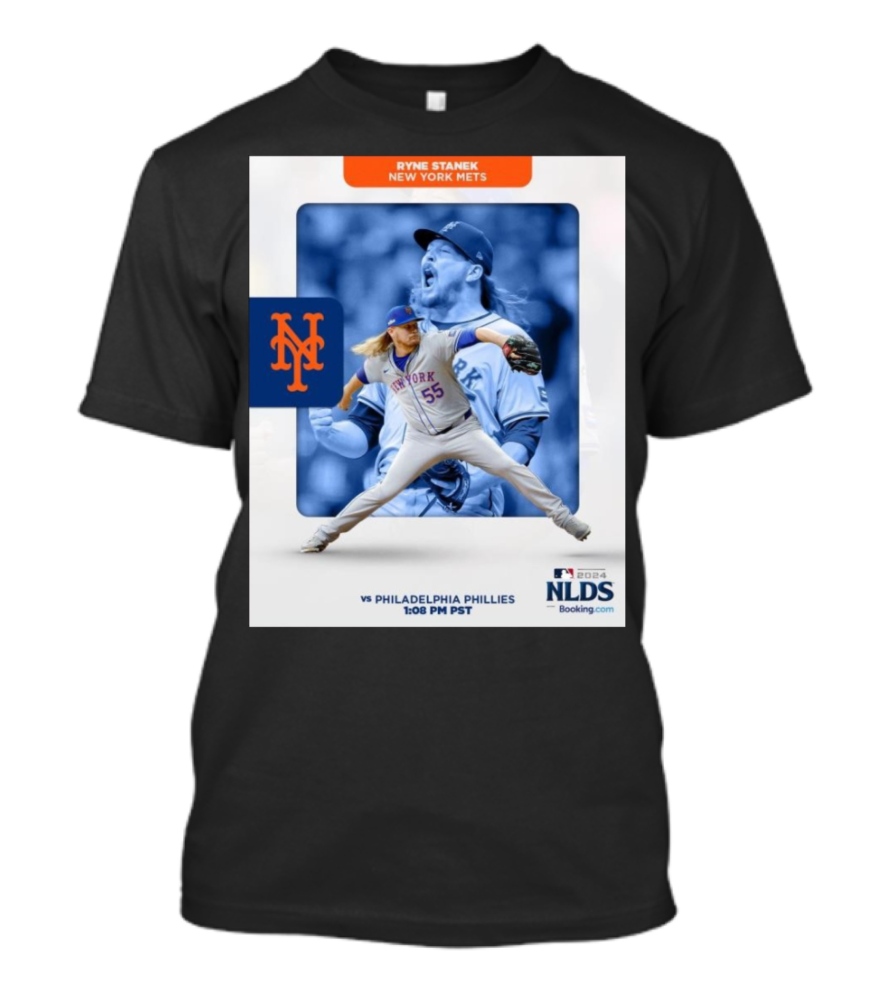 Ryne Stanek New York Mets Vs Philadelphia Phillies 2024 NLDS 1:08 PM PST T-Shirt