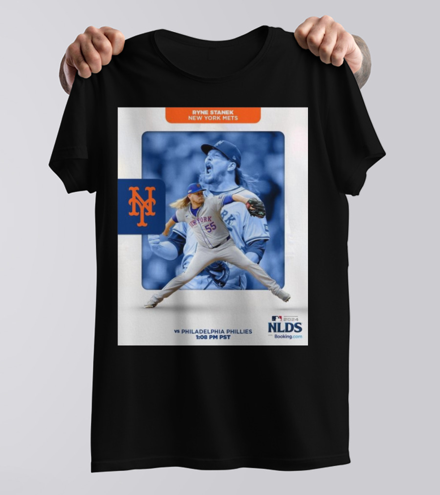 Ryne Stanek New York Mets Vs Philadelphia Phillies 2024 NLDS 1:08 PM PST T-Shirt