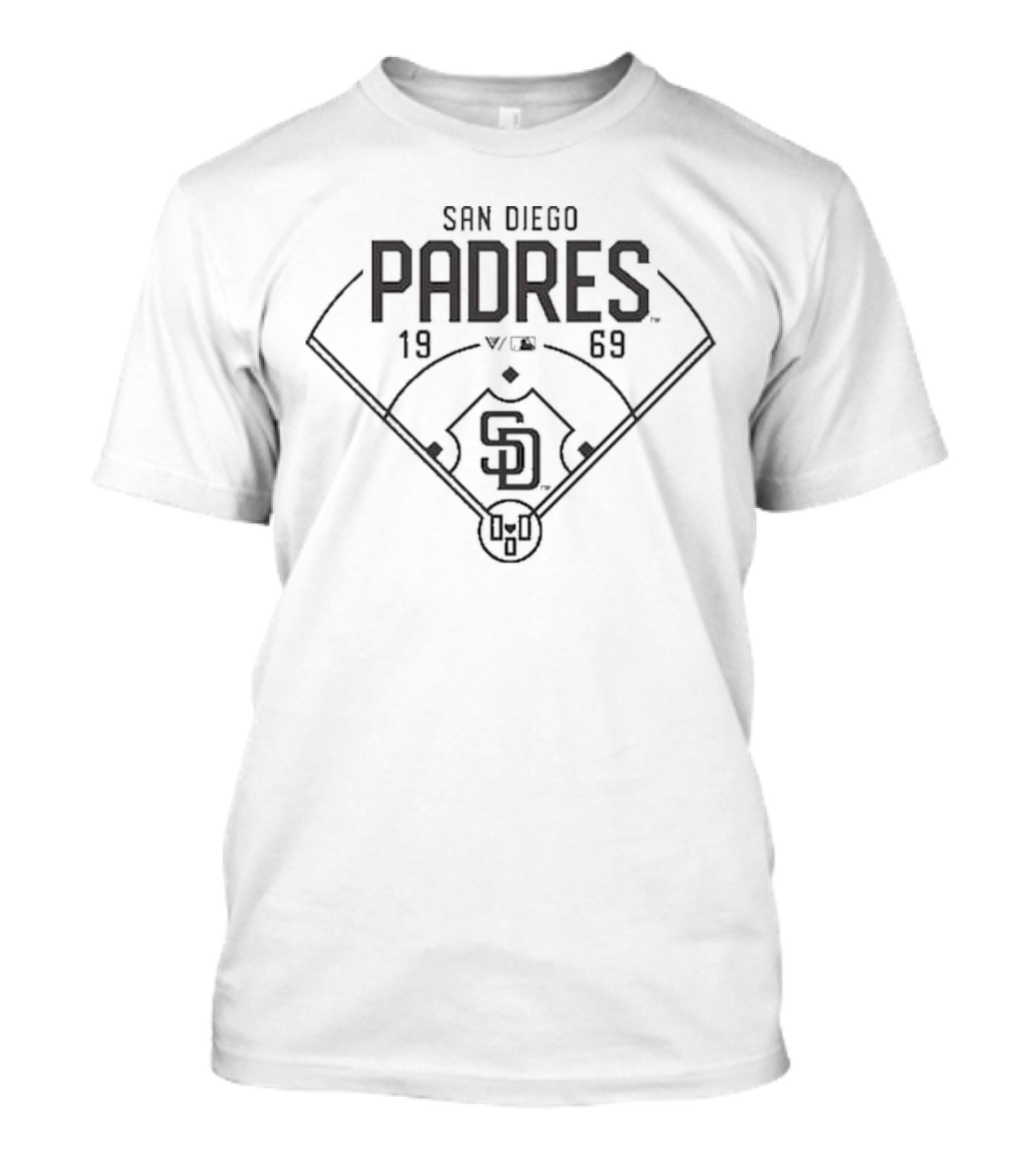 San Diego Padres 1969 SD Baseball Diamond T-Shirt