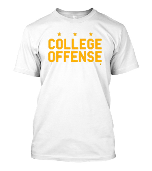 College Offense Yellow Stars Shane Peacher T-Shirt