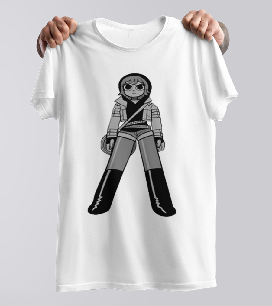 Sp20 Ramona Black And White Character Pose T-Shirt