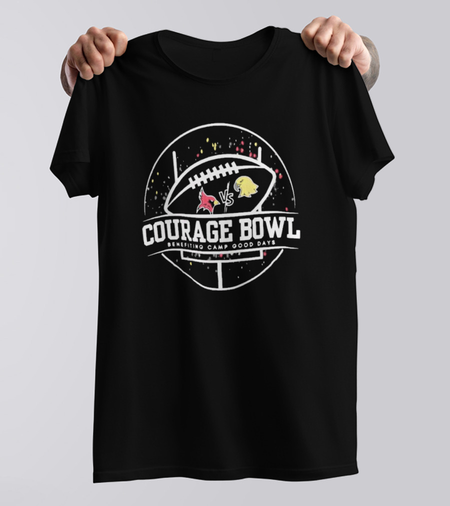St. John Fisher Cardinals Vs Brockport Golden Eagles Courage Bowl Benefiting Camp Good Days Football Event T-Shirt