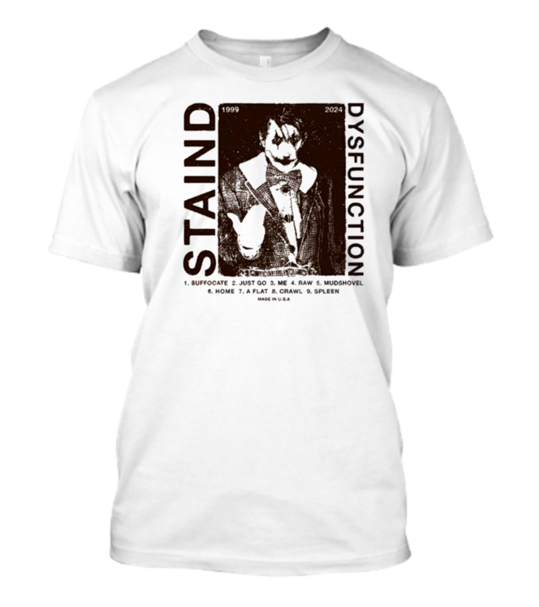 Staind Dysfunction 1999 2004 Tracklist T-Shirt
