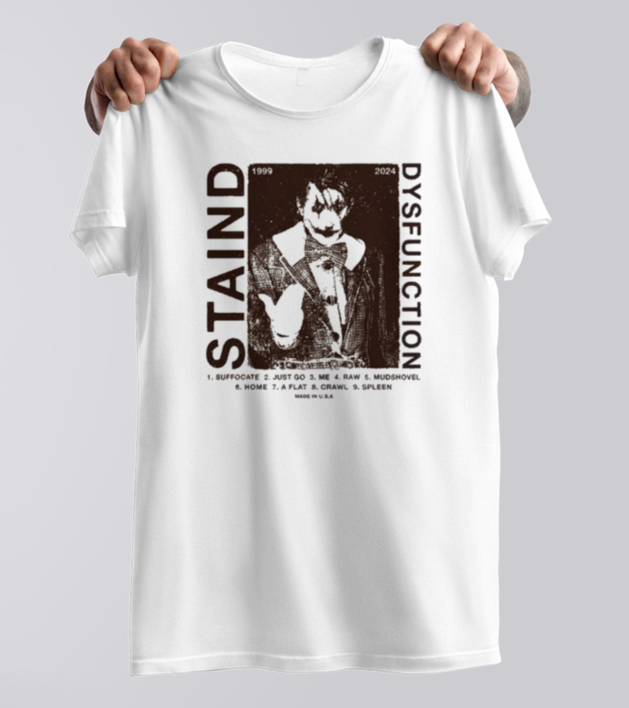 Staind Dysfunction 1999 2004 Tracklist T-Shirt