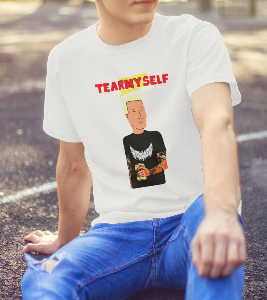 TEAR Myself Boomhauer Rick And Morty Crossover T-Shirt