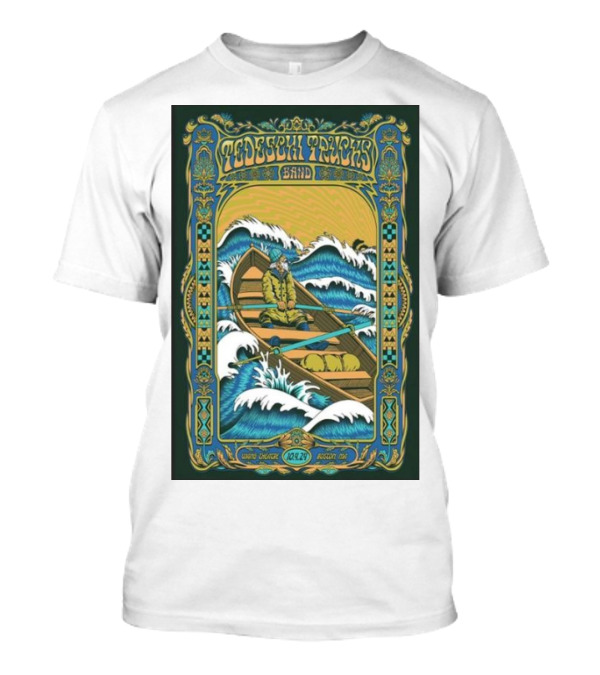 Tedeschi Trucks Band Wang Theatre Boston MA October 4 2024 Vintage Rowboat Ocean Waves Art Nouveau T-Shirt