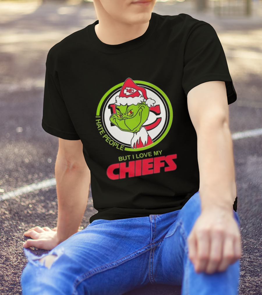 The Grinch I Hate People But I Love My Chiefs Kansas City T-Shirt