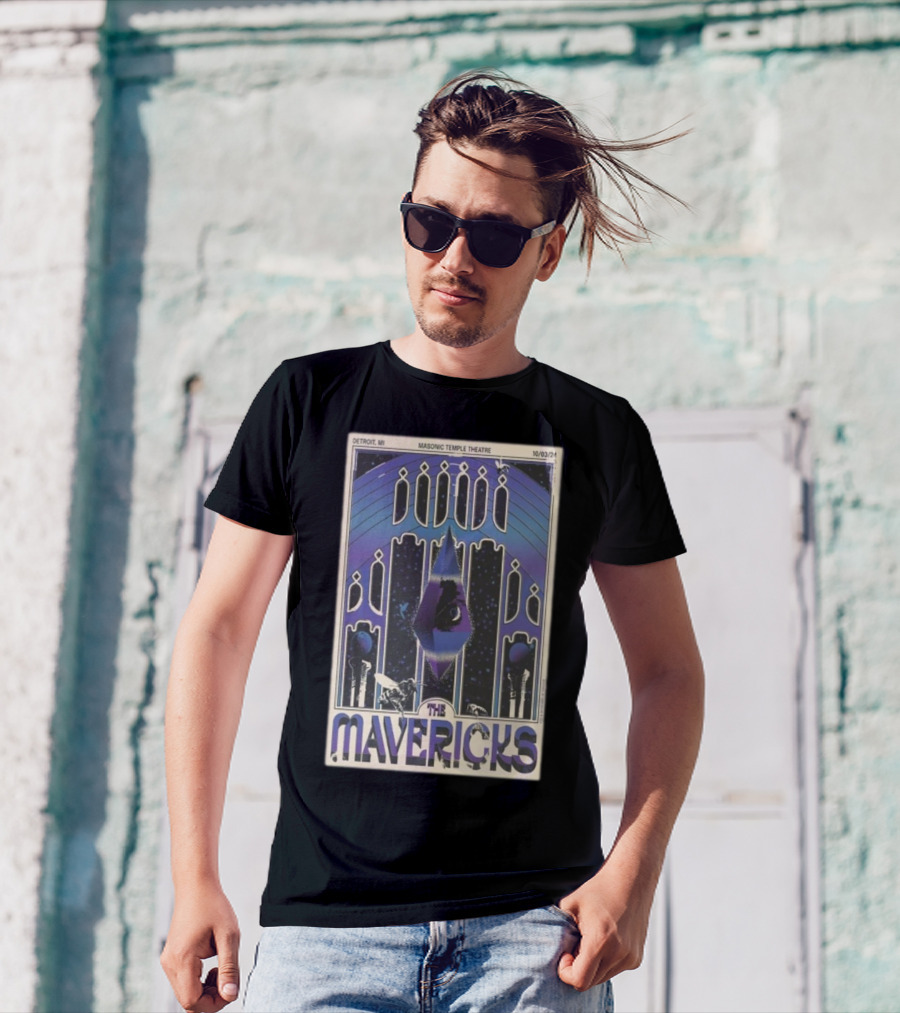 The Mavericks Masonic Temple Theatre Detroit MI Oct 03 T-Shirt