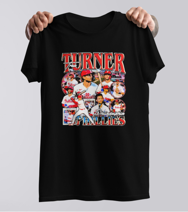 Trea Turner Philadelphia Phillies Baseball Player Montage T-Shirt