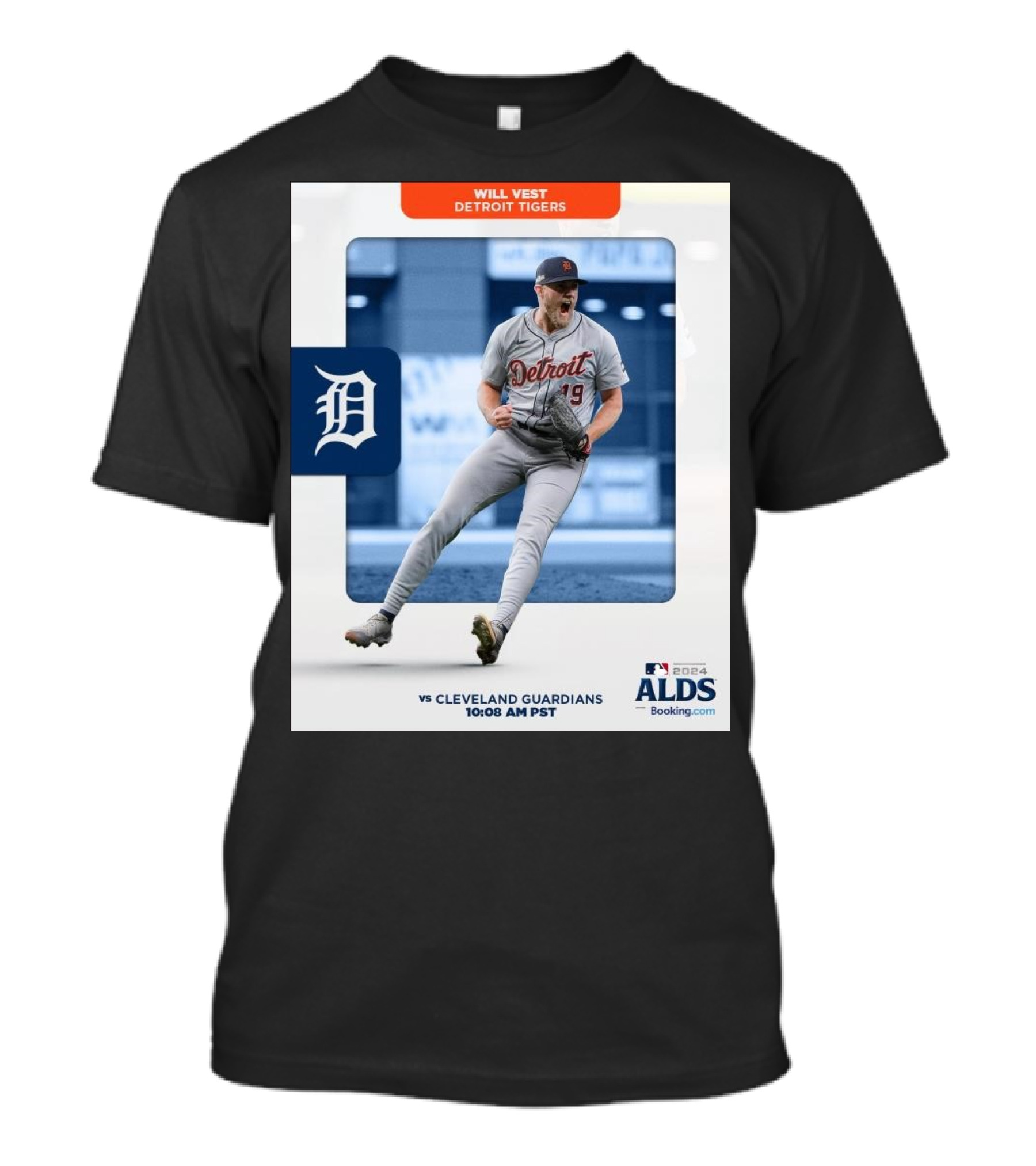 Will Vest Detroit Tigers Vs Cleveland Guardians MLB 2024 ALDS 10:08 AM PST T-Shirt
