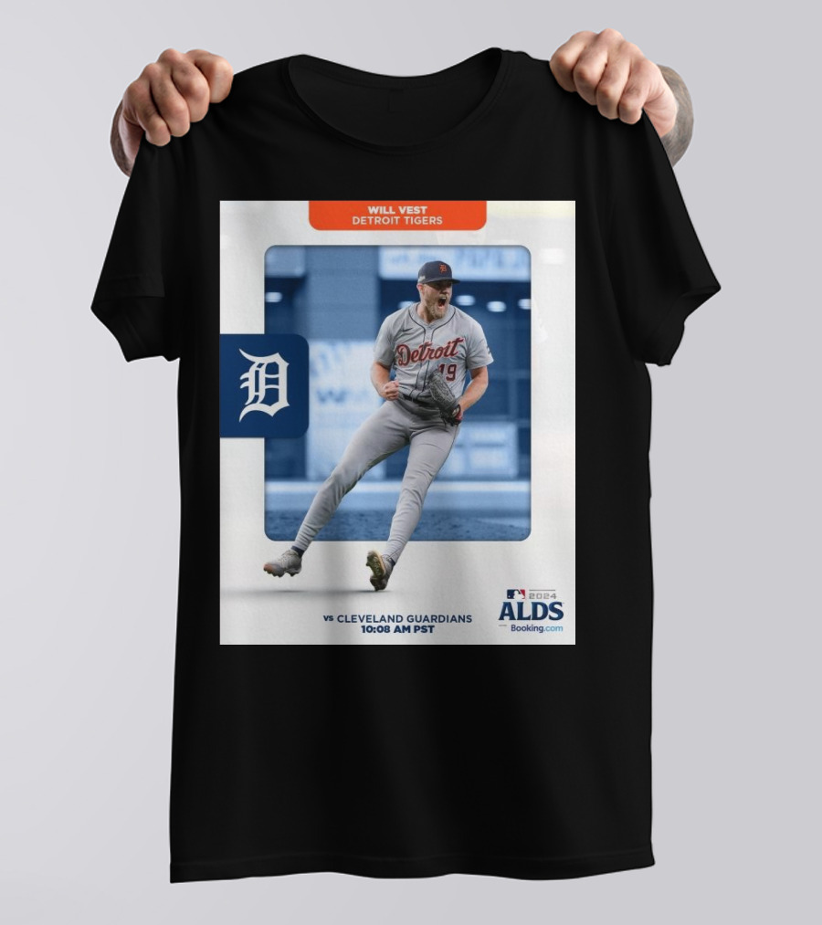Will Vest Detroit Tigers Vs Cleveland Guardians MLB 2024 ALDS 10:08 AM PST T-Shirt