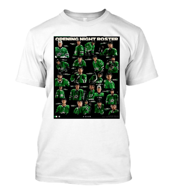 Dallas Stars Opening Night Roster Players T-Shirt
