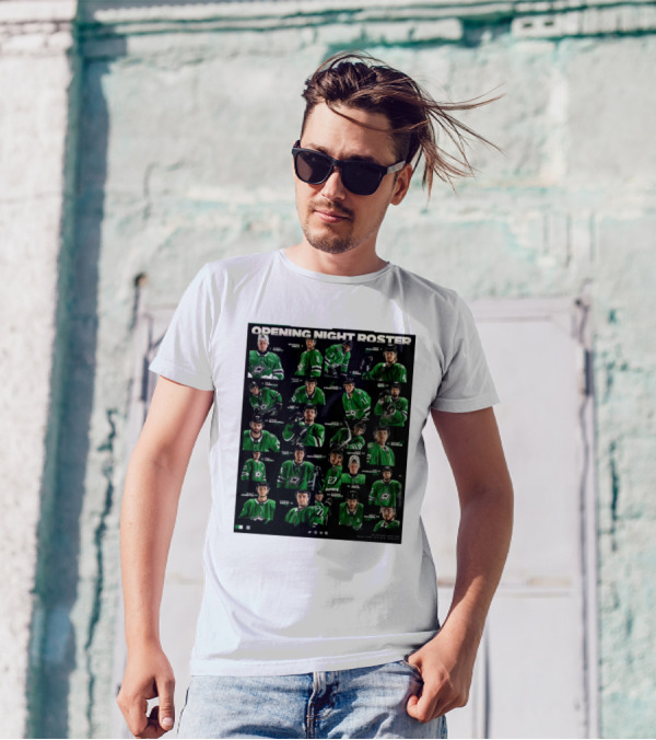 Dallas Stars Opening Night Roster Players T-Shirt
