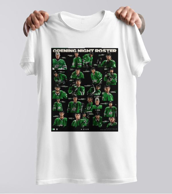 Dallas Stars Opening Night Roster Players T-Shirt