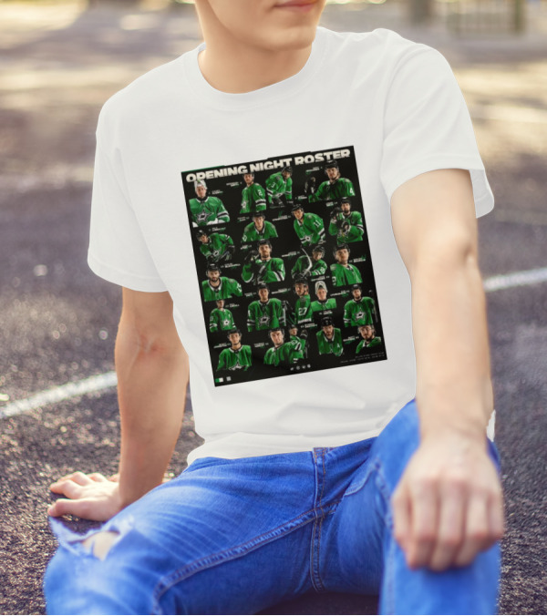 Dallas Stars Opening Night Roster Players T-Shirt