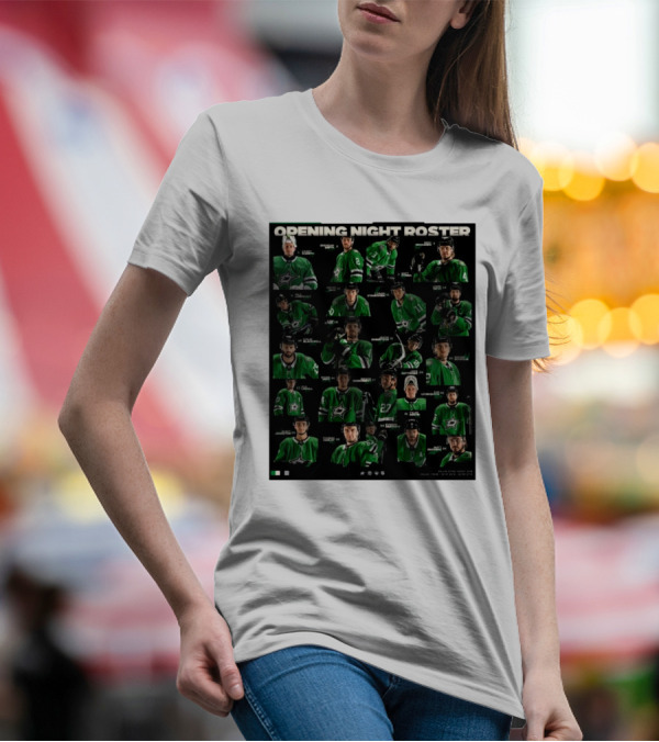 Dallas Stars Opening Night Roster Players T-Shirt