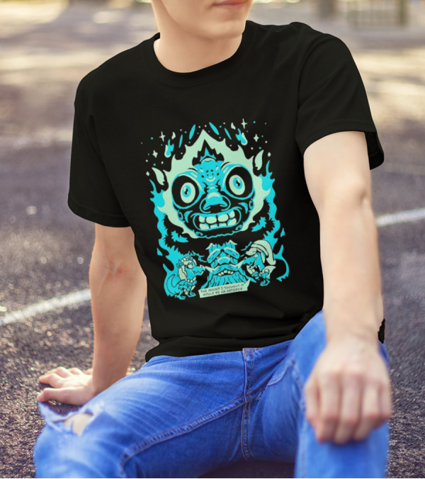 Dinosaur Link And Zelda With Majora's Mask Moon The Moon? I Thought It Would Be An Asteroid T-Shirt