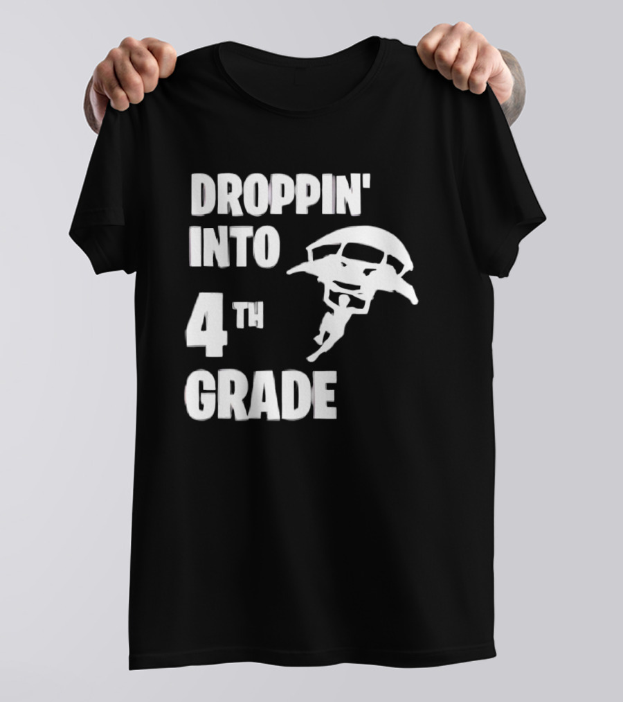 Droppin' Into 4th Grade Parachute Adventure T-Shirt