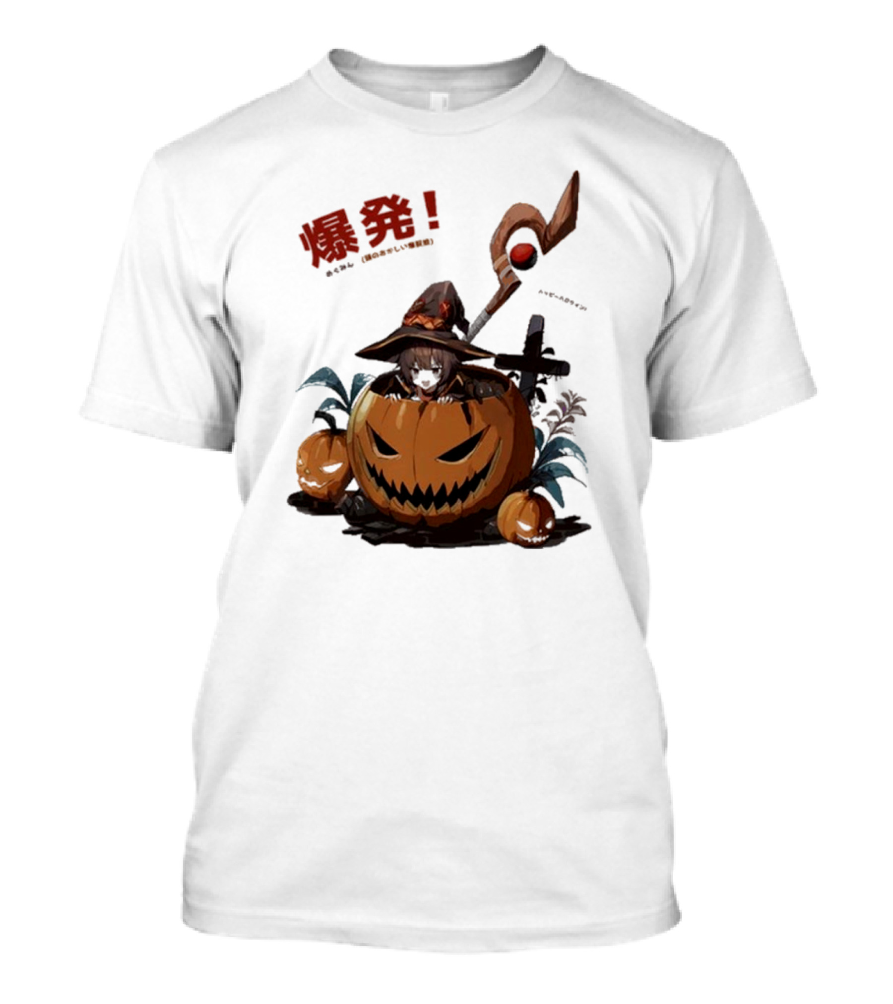Iced Tea Aesthetics Megumin Bakuretsu Pumpkin Halloween T-Shirt