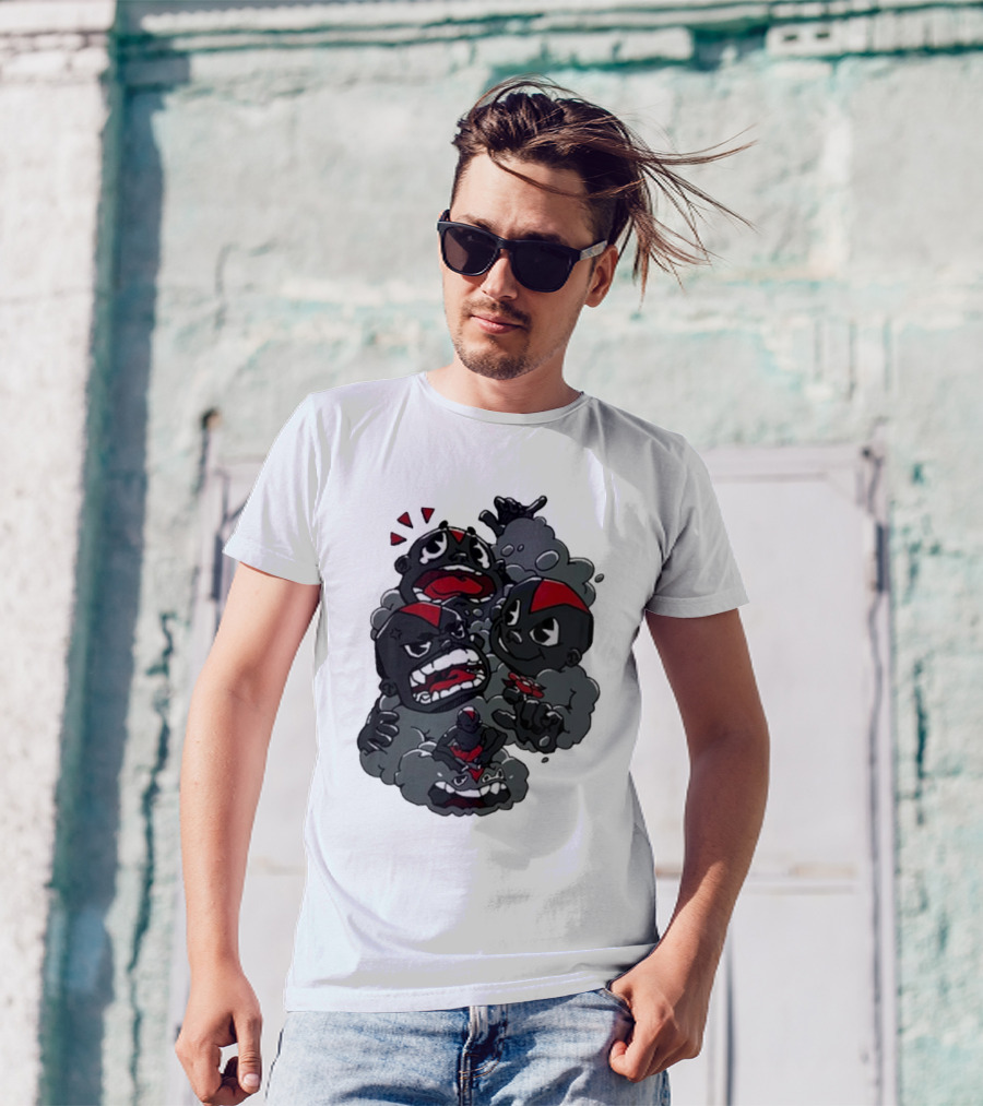 Lil Darkie Emotions 2024 Multiface Comic Expressions T-Shirt