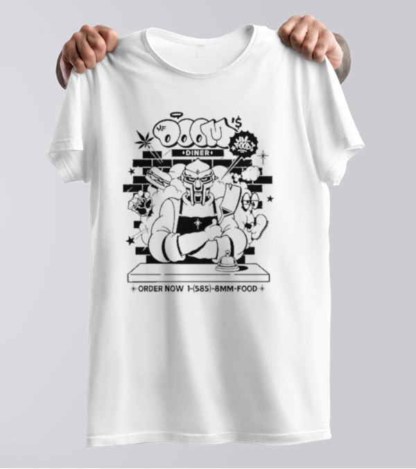 MF Doom Chef Doom 2024 Diner Order Now 1-585-8MM-FOOD T-Shirt