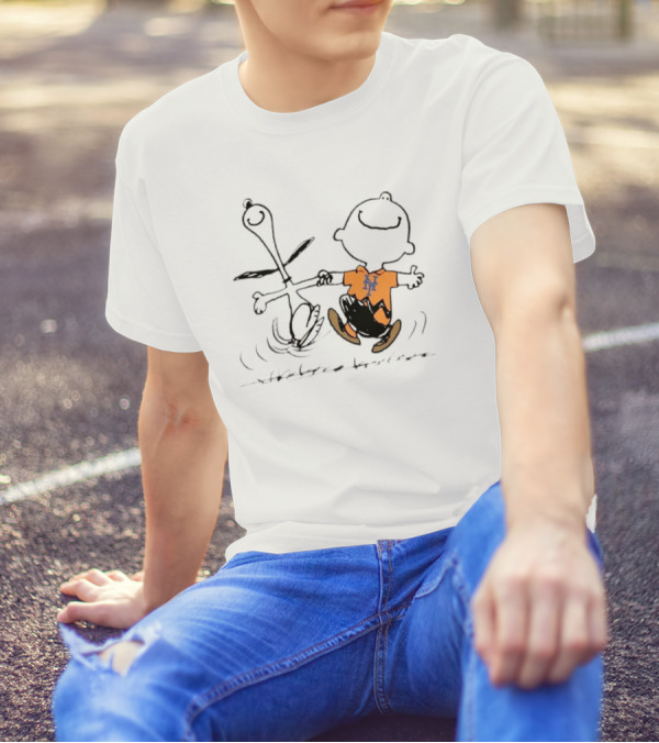 MLB NLDS New York Mets 7-2 MetsWin Snoopy Charlie Brown T-Shirt