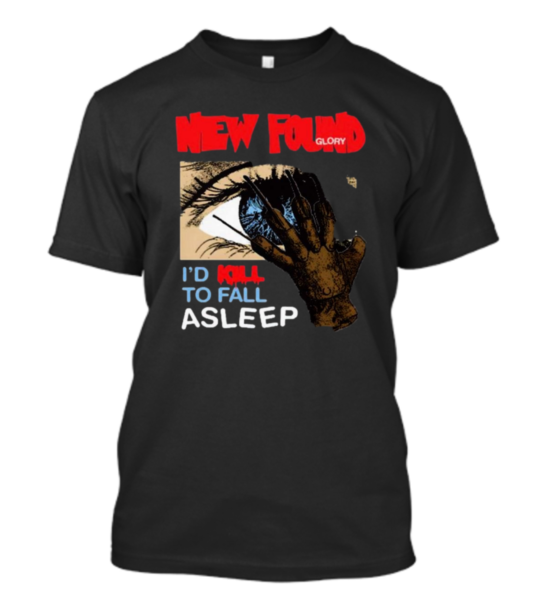 New Found Glory I'd Kill To Fall Asleep Eye With Hand T-Shirt