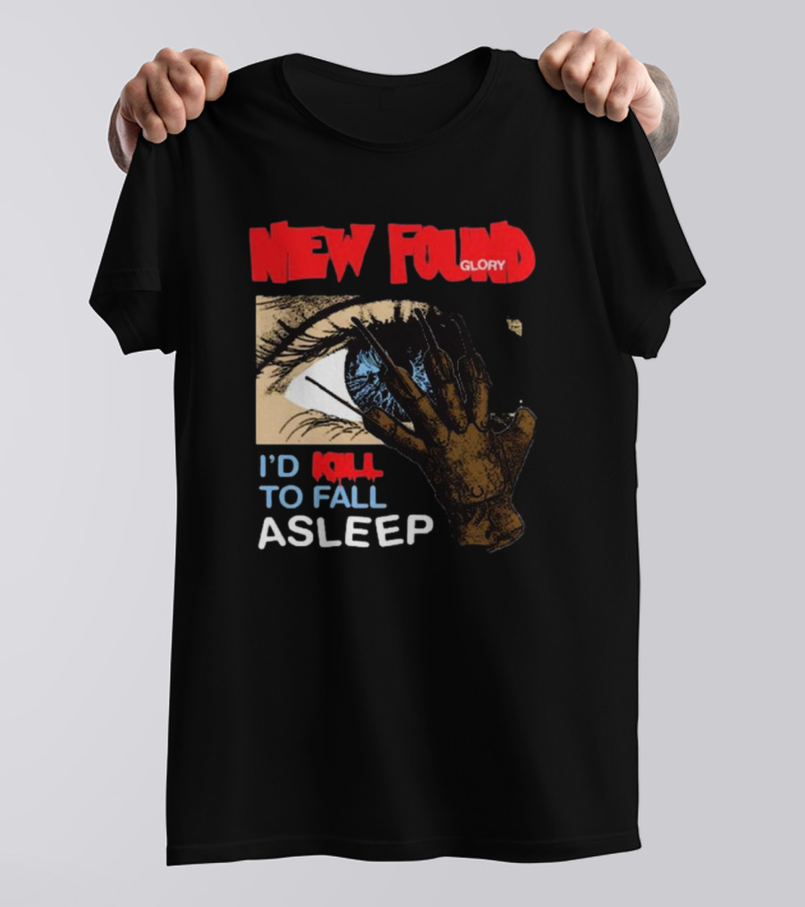 New Found Glory I'd Kill To Fall Asleep Eye With Hand T-Shirt